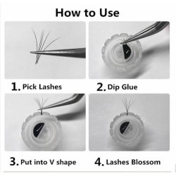 Blossom Cups (40ct) with Small Disposable Silicone Glue Ring Holders Beige (10ct)