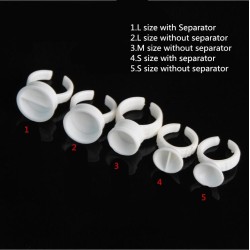 Disposable Glue Rings Holder White (50 ct)