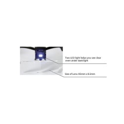 5 Lens Headset Magnifying Glass Eyelash Extension LED & Hands Free