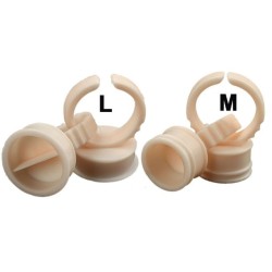 Disposable Silicone Glue Ring Holders Beige (50 ct)