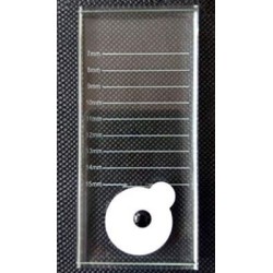 Clear Crystal Lash Strip Adhesive Glue Tile Holder Palette with Lengths