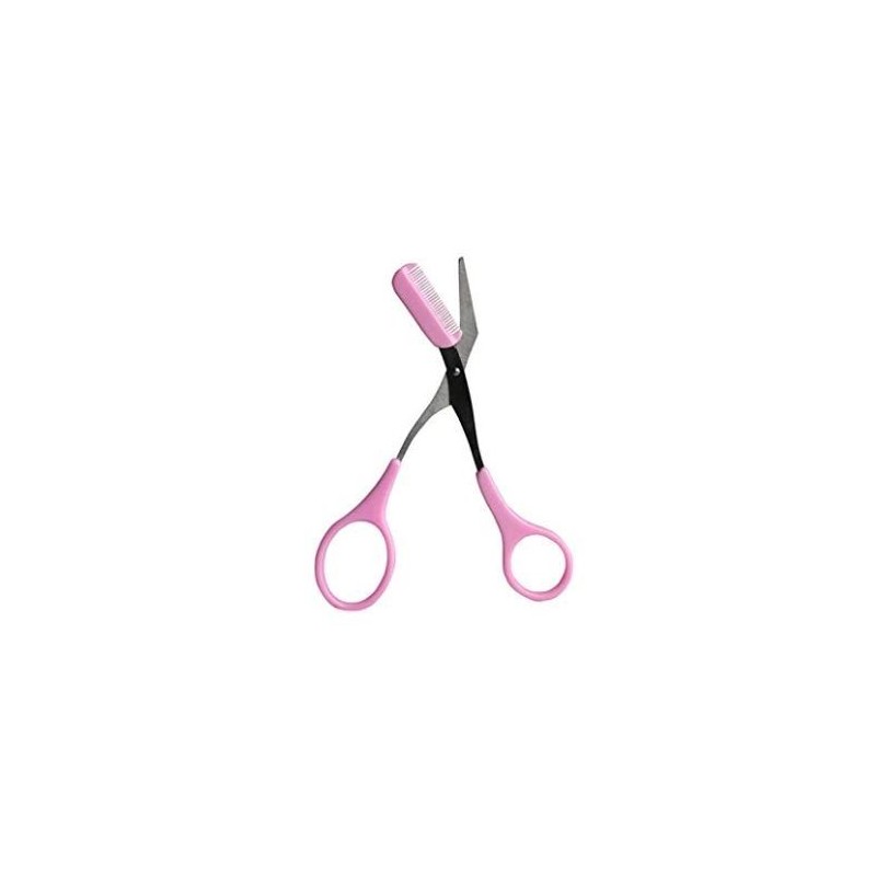 3 Pcs Eyebrow Scissors Small Beauty Scissors and Spoolie Brush, Mini  Manicure Cuticle Scissors, Stainless Steel Grooming Scissors for Eyebrow  Eyelash Face Hair Nail Pink