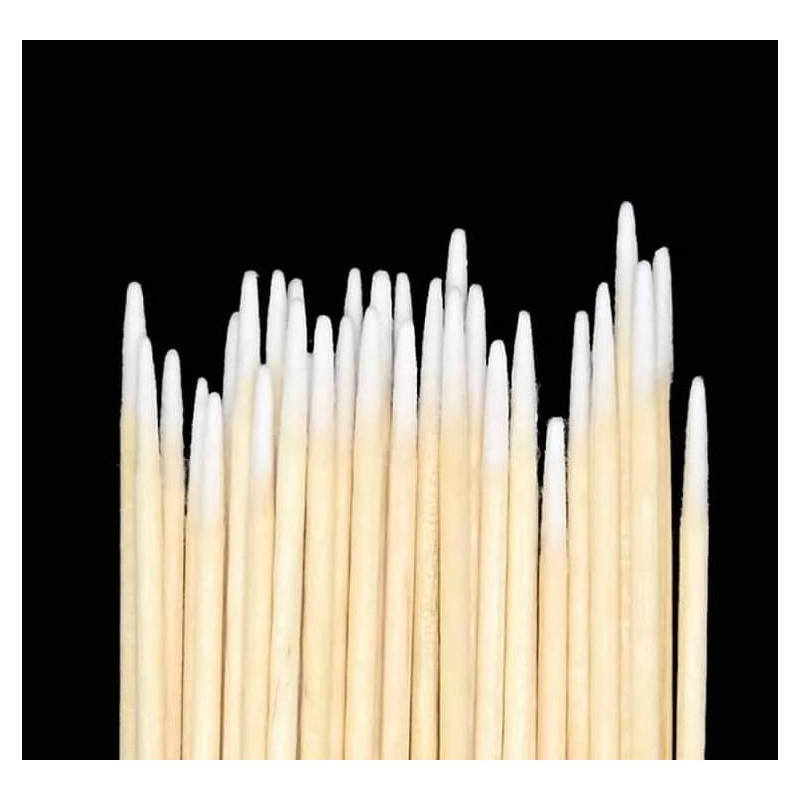 Cotton Swabs Tips Pointed Swab Applicator Q tips Wooden Sticks (100 ct)