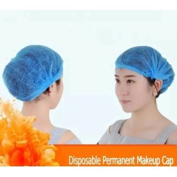 Disposable Microblading Permanent Makeup Caps Hairnet Catering Stretch Hat (5 ct)