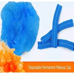 Disposable Microblading Permanent Makeup Caps Hairnet Catering Stretch Hat (5 ct)