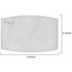 PM2.5 Replaceable Filters for Face Mask (10 Pcs)
