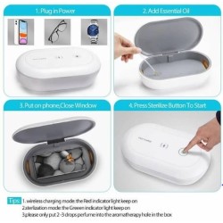 *Curbside Pk Up only * UV Sterilizer / Smartphone Sanitizer Wireless Charger Portable Disinfecting Box